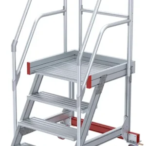 Zertifiziert euroline Wartungsbühne 60° 4 Stufen - 600 mm