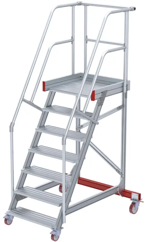 euroline Wartungsbühne 60° 7 Stufen - 800 mm Neue Kollektion