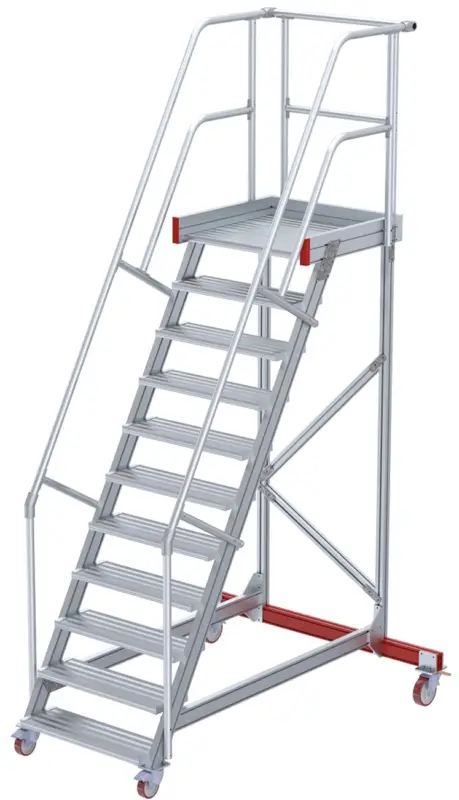 euroline Wartungsbühne 60° 10 Stufen - 800 mm Rabatt