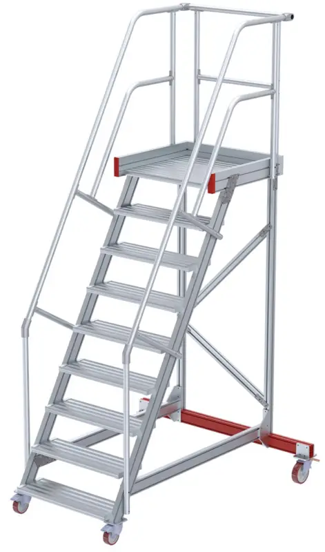 Zertifiziert euroline Wartungsbühne 60° 9 Stufen - 1000 mm