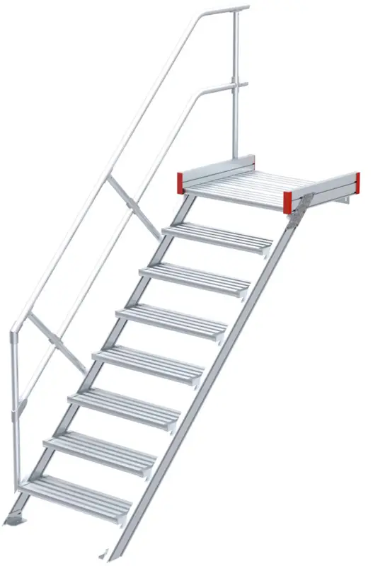 Preiswert euroline Podesttreppe 45° 8 Stufen - 1000 mm