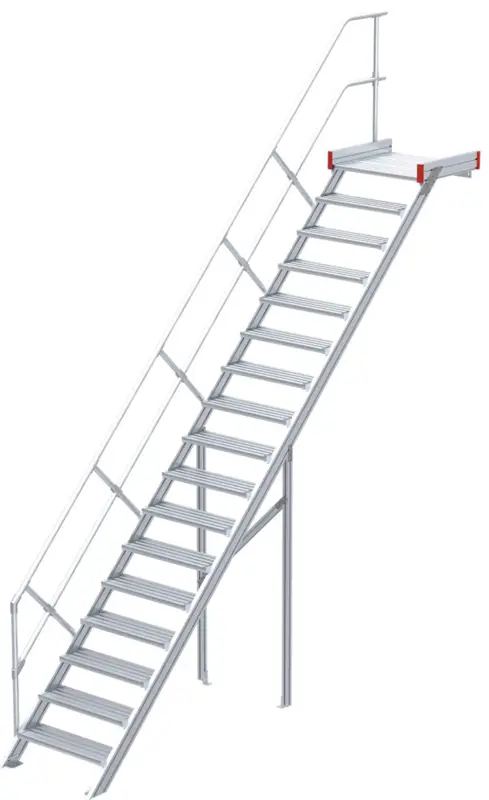 Wochenendangebot euroline Podesttreppe 45° 17 Stufen - 1000 mm