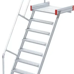 Ausverkauf euroline Podesttreppe 60° 9 Stufen - 800 mm
