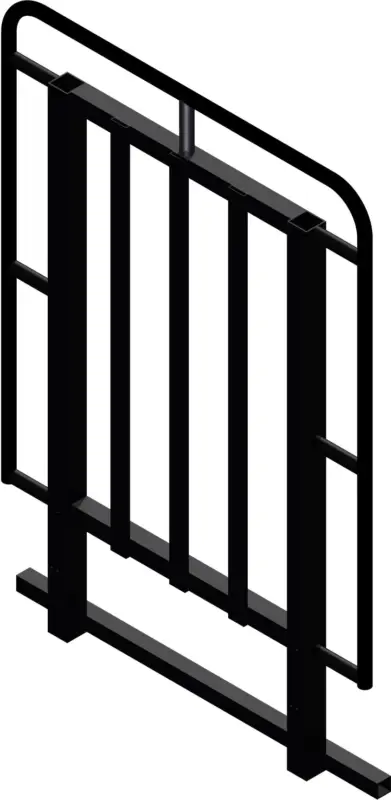 Preisreduziert Bütec Sicherheitsgeländer Stahl 110 cm - 5 x 4 m