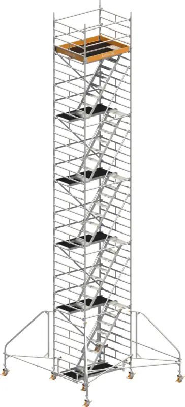 Treppengerüst Layher Uni Komfort P2 4205 - Arbeitshöhe 12,20 m Jetzt Kaufen
