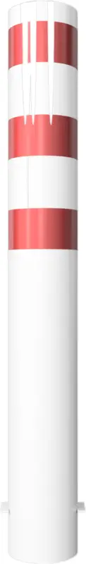 Schake Stahlrohrpoller OE Ø 193 mm weiß rot - 1,50 m Schneller Versand