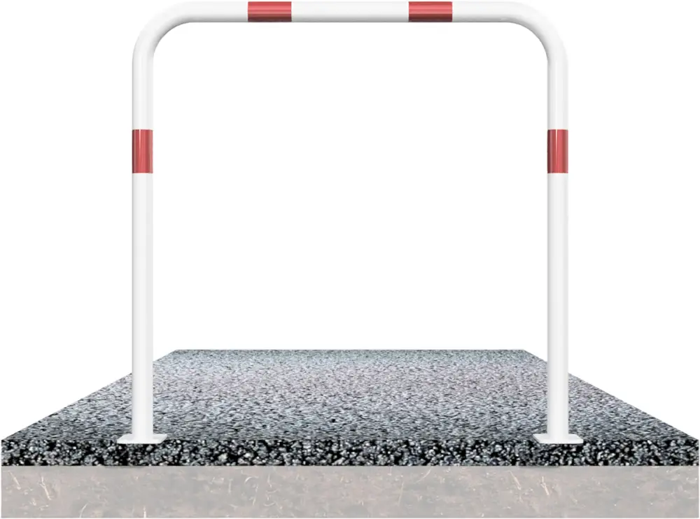 Heißes Angebot Schake Rohrbügel Stahl OD Ø 48 mm weiß rot - 1500 x 1000 mm