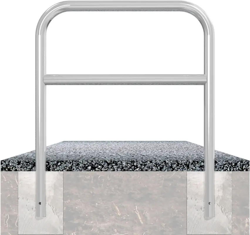 Schake Rohrbügel Stahl mit Querholm OE Ø 48 mm schwarzbraun - 2500 x 1400 mm Zertifiziert