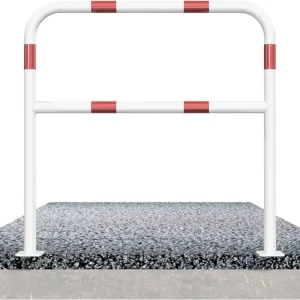 Sichere Zahlung Schake Rohrbügel Stahl mit Querholm OD Ø 48 mm weiß rot - 1500 x 1000 mm