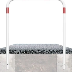 Günstig Schake Rohrbügel Stahl OE Ø 60 mm weiß rot - 500 x 1400 mm