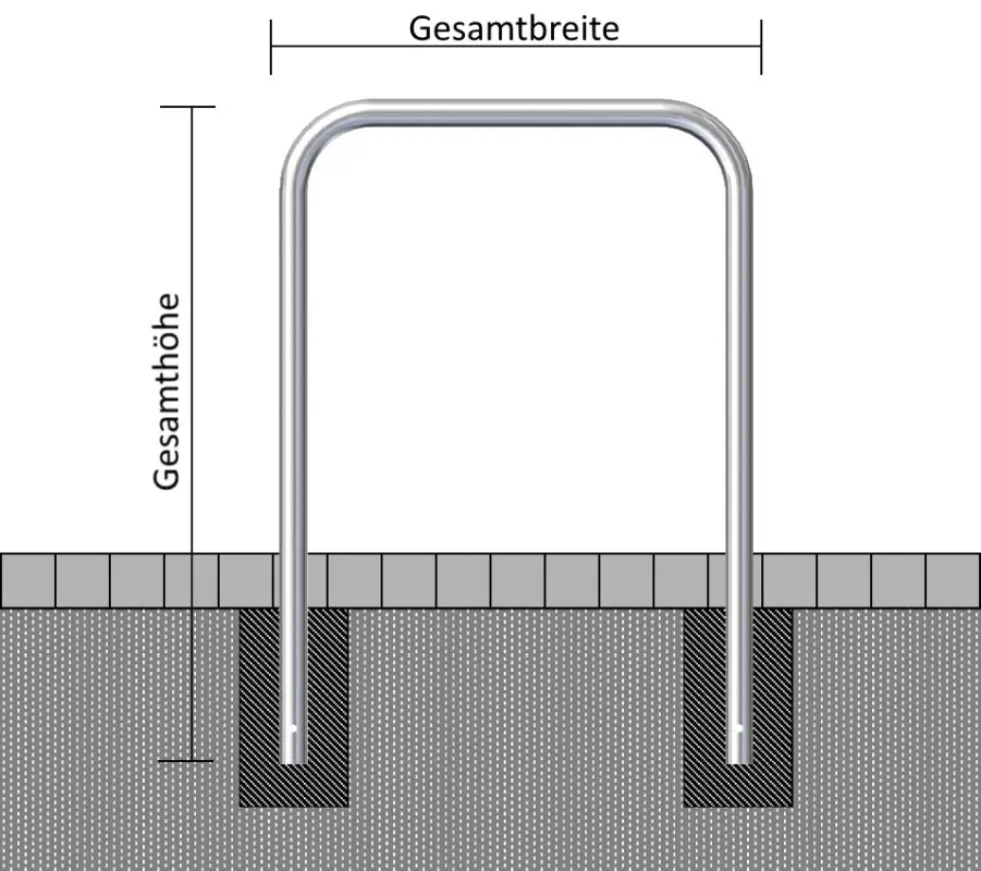 Nur Für Kurze Zeit Schake Rohrbügel Stahl OE Ø 60 mm moosgrün - 500 x 1400 mm