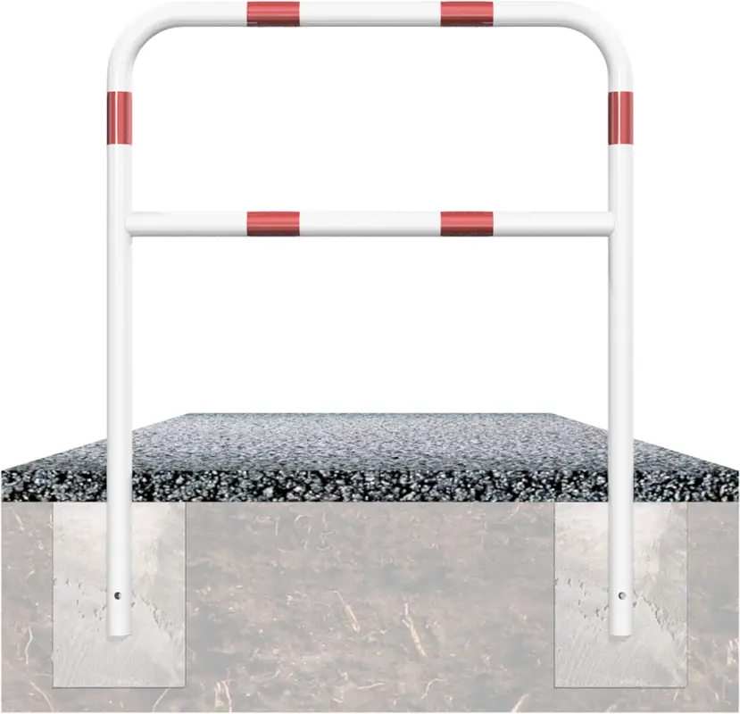 Schake Rohrbügel Stahl mit Querholm OE Ø 60 mm weiß rot - 1200 x 1200 mm Nur Für Kurze Zeit