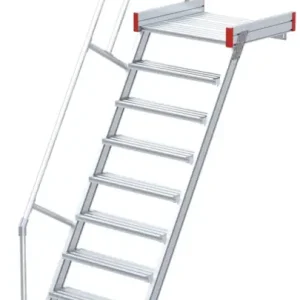 Versand Am Gleichen Tag euroline Podesttreppe 60° 10 Stufen - 600 mm