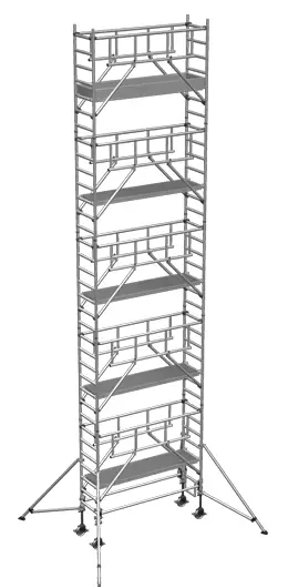 Rollgerüst ZARGES MultiTower S-PLUS 1T 0,75x2,50m - AH 11,20m Abverkauf