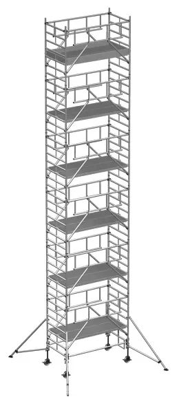 Zertifiziert Rollgerüst ZARGES MultiTower S-PLUS 2T 1,35x2,50m - AH 13,20m