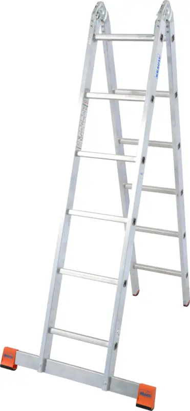 Krause Alu-Sprossengelenkleiter TriMatic® 2x6 Sprossen Neuheit