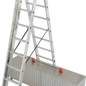 Billig Krause Alu-Sprossenvielzweckleiter Tribilo® treppengängig 3x10 Sprossen