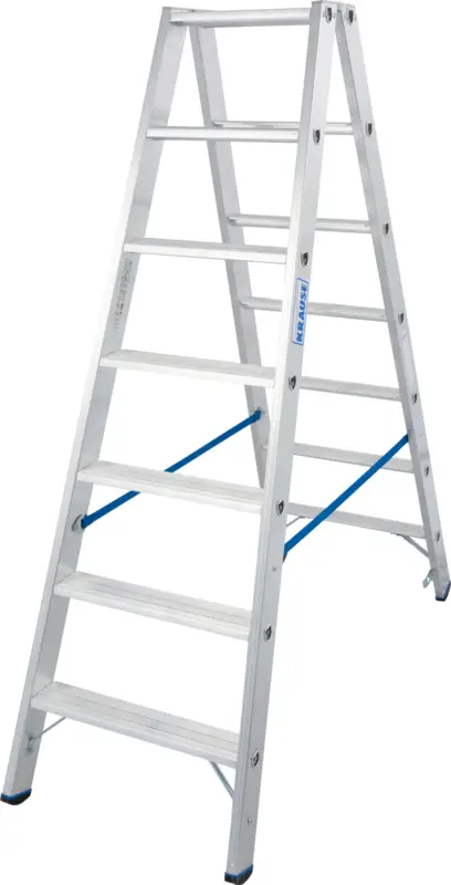 Krause Alu-Stufendoppelleiter 2x7 Stufen Mega-Angebot