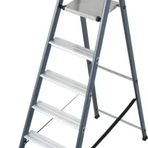 Geprüft Krause Alu-Stufenstehleiter Sepro® S eloxiert 7 Stufen
