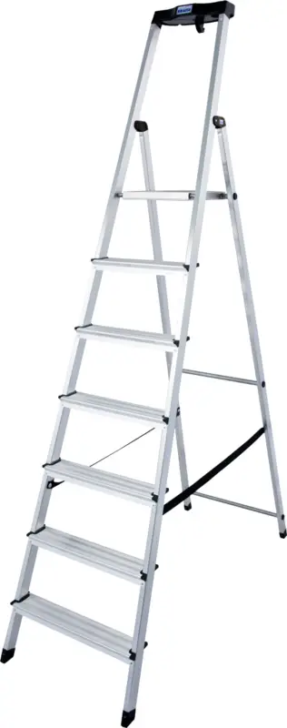 Krause Alu-Stufenstehleiter Safety® 7 Stufen Markenprodukt