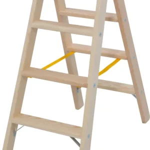 Sichere Zahlung Krause Holz-Stufendoppelleiter 2x4 Stufen
