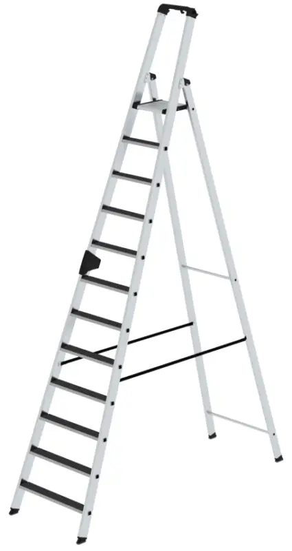 Günzburger Stehleiter R13 Alu clip-step 12 Stufen Schnäppchen