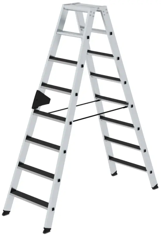 Ausverkauf Günzburger Stehleiter Alu clip-step 2x8 Stufen