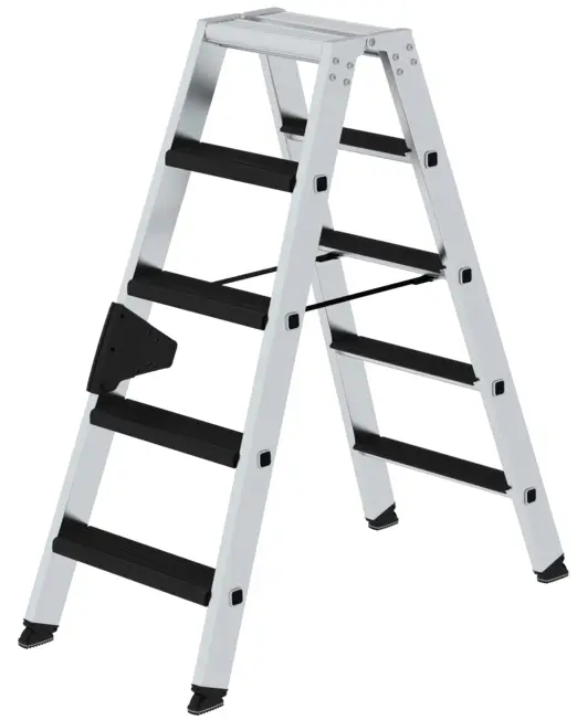 Günzburger Stehleiter Alu relax step 2x5 Stufen Highlight