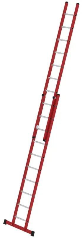 Echt Günzburger Schiebeleiter Kunststoff 2-teilig 2x10 Sprossen