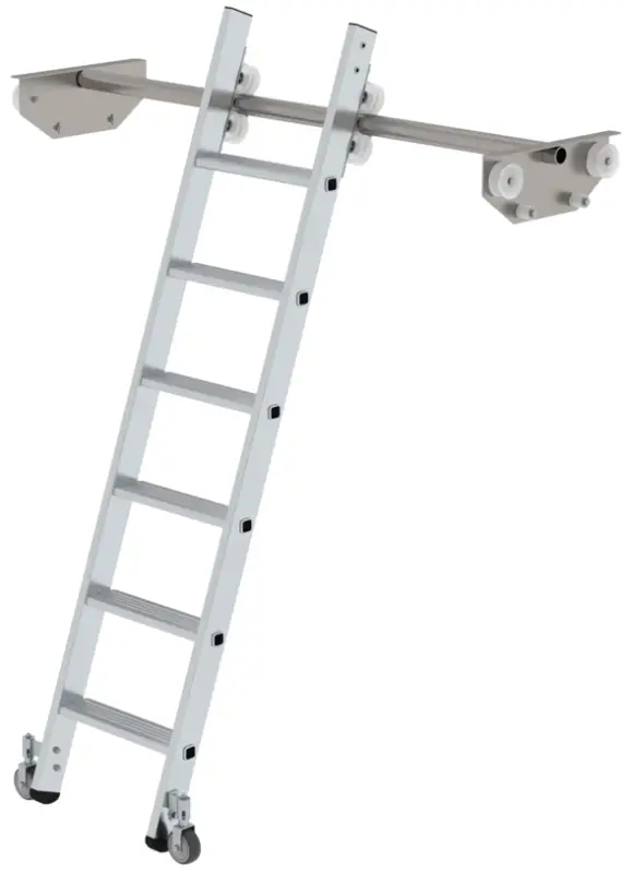 Saisonangebot Günzburger Regalleiter für Doppelregal Alu 6 Stufen