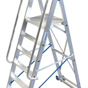 Krause Alu-Stufenstehleiter mit großer Standplattform 7 Stufen Must-Have