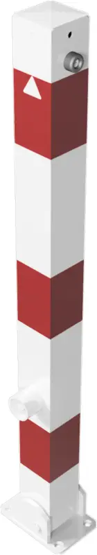 Saisonangebot Schake Absperrpfosten UDD 70 x 70 mm weiß rot