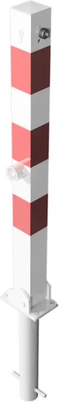 Meistverkauft Schake Absperrpfosten UEPoD 70 x 70 mm weiß rot