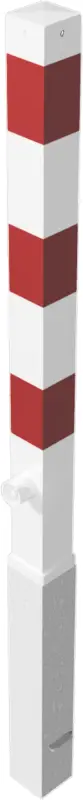 Meistverkauft Schake Absperrpfosten HD 70 x 70 mm ohne Öse weiß rot