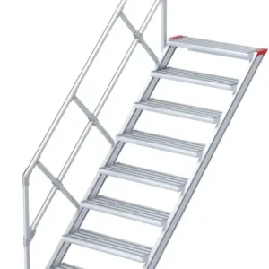 euroline Alu-Treppe 45° 9 Stufen - 600 mm Markenprodukt