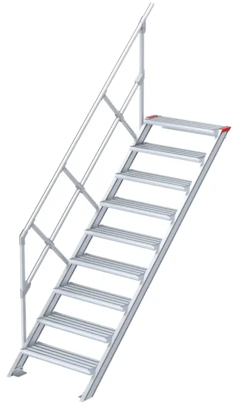 euroline Alu-Treppe 45° 9 Stufen - 600 mm Markenprodukt