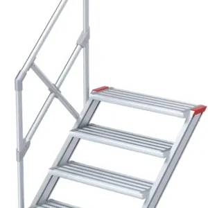 Schneller Versand euroline Alu-Treppe 45° 4 Stufen - 1000 mm