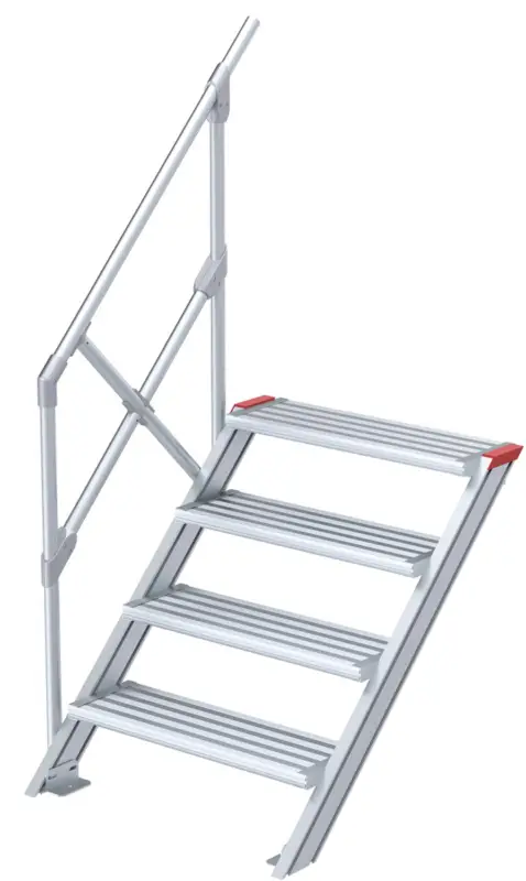 Schneller Versand euroline Alu-Treppe 45° 4 Stufen - 1000 mm