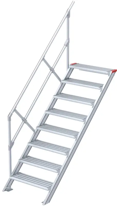 Nur Heute euroline Alu-Treppe 45° 8 Stufen - 1000 mm