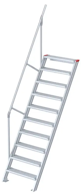 euroline Alu-Treppe 60° 10 Stufen - 600 mm Top-Angebot