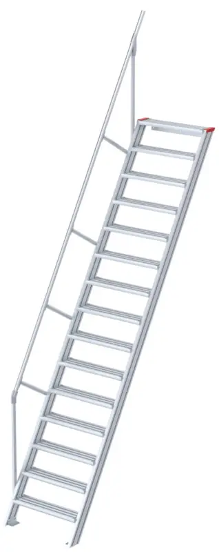 Finale Aktion euroline Alu-Treppe 60° 15 Stufen - 600 mm