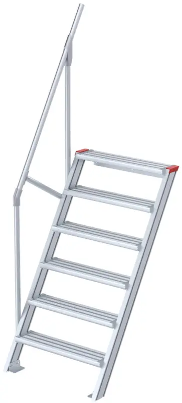 Markenware euroline Alu-Treppe 60° 6 Stufen - 1000 mm