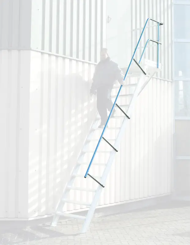 Nur Heute euroline Treppen- Podestgeländer Podesttreppe 45° 5 Stufen
