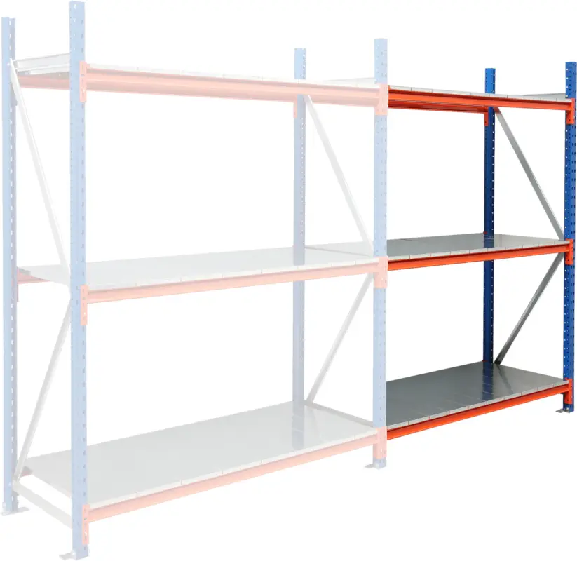 Rabatt Regalwerk EMMA Weitspannregal S Anbaufeld 2000 x 1500 x 800 mm