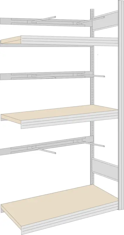Neue Kollektion Regalwerk Schilderregal Anbaufeld 2000 x 1695 x 600 mm