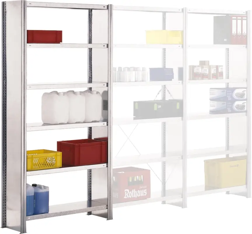 Echt Regalwerk BERT Lagerregal SW 250 6 Grundfeld 2500 x 1285 x 300 mm