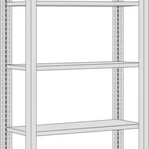 Versand Am Gleichen Tag Regalwerk BERT Schwerlastregal 350 6 Grundfeld 2500 x 1005 x 400 mm