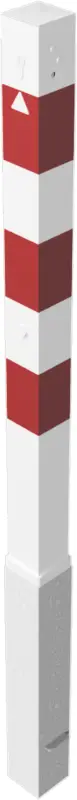 Neue Ware Schake Absperrpfosten HP 70 x 70 mm weiß rot