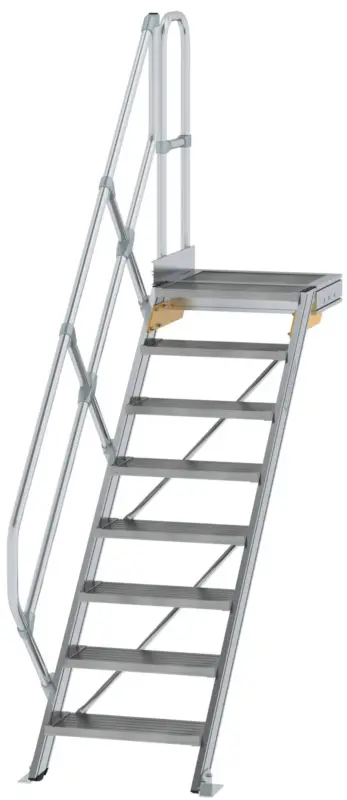 Günzburger Podesttreppe 45° 8 Stufen - 600 mm breit Abverkauf
