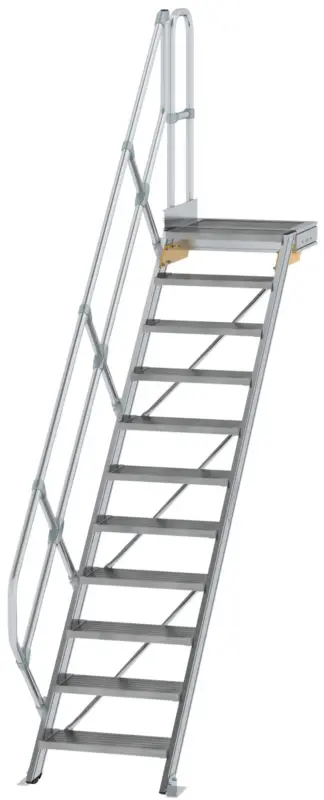 Preisreduziert Günzburger Podesttreppe 45° 11 Stufen - 600 mm breit